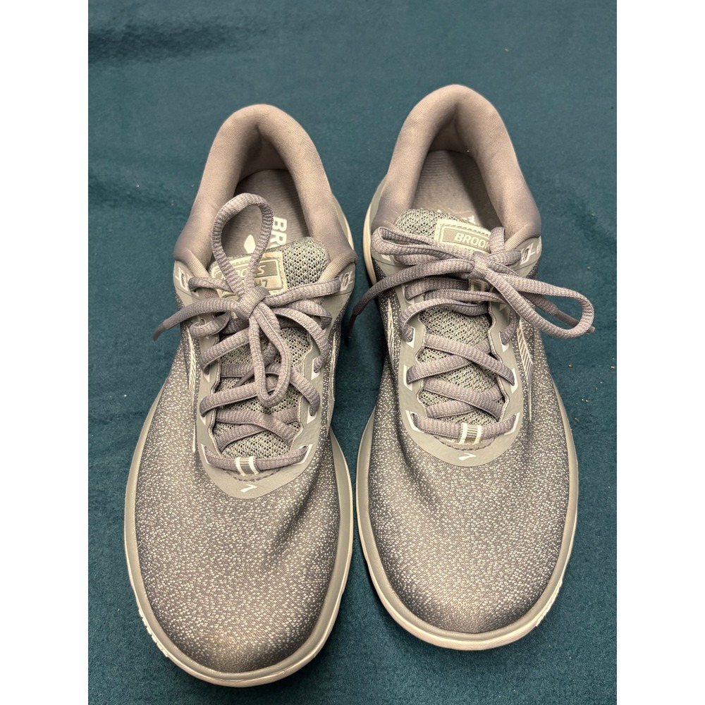 Brooks PureFlow 7 Grey Running Shoes Womens 7.5 Medium B 1202621B105